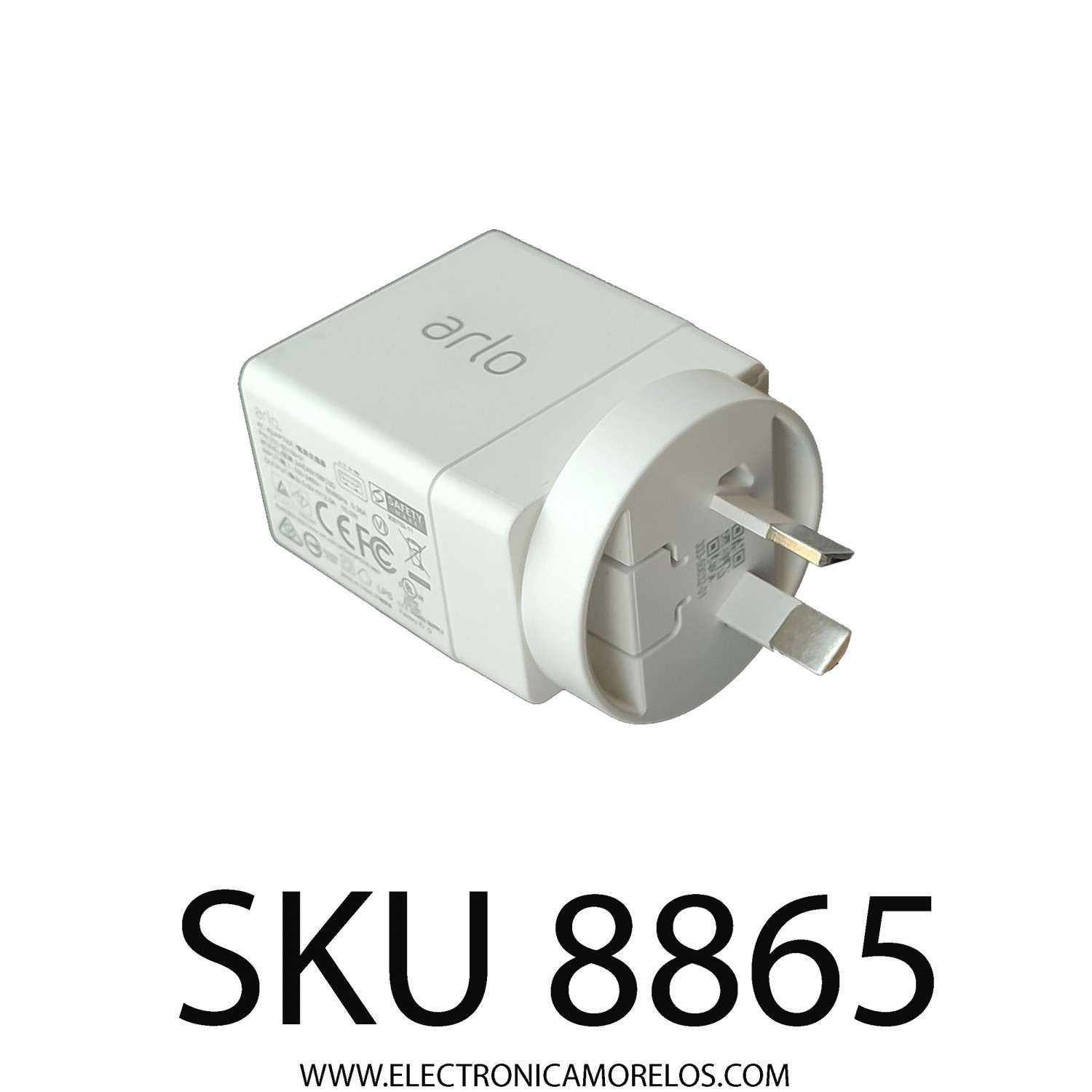 ADAPTADOR AC ARLO / NUMERO DE PARTE 2AEA010BC3D / 332-50109-01 / ENTRADA: 100-240V AC / SALIDA: 5.0V CD- 2.0A	